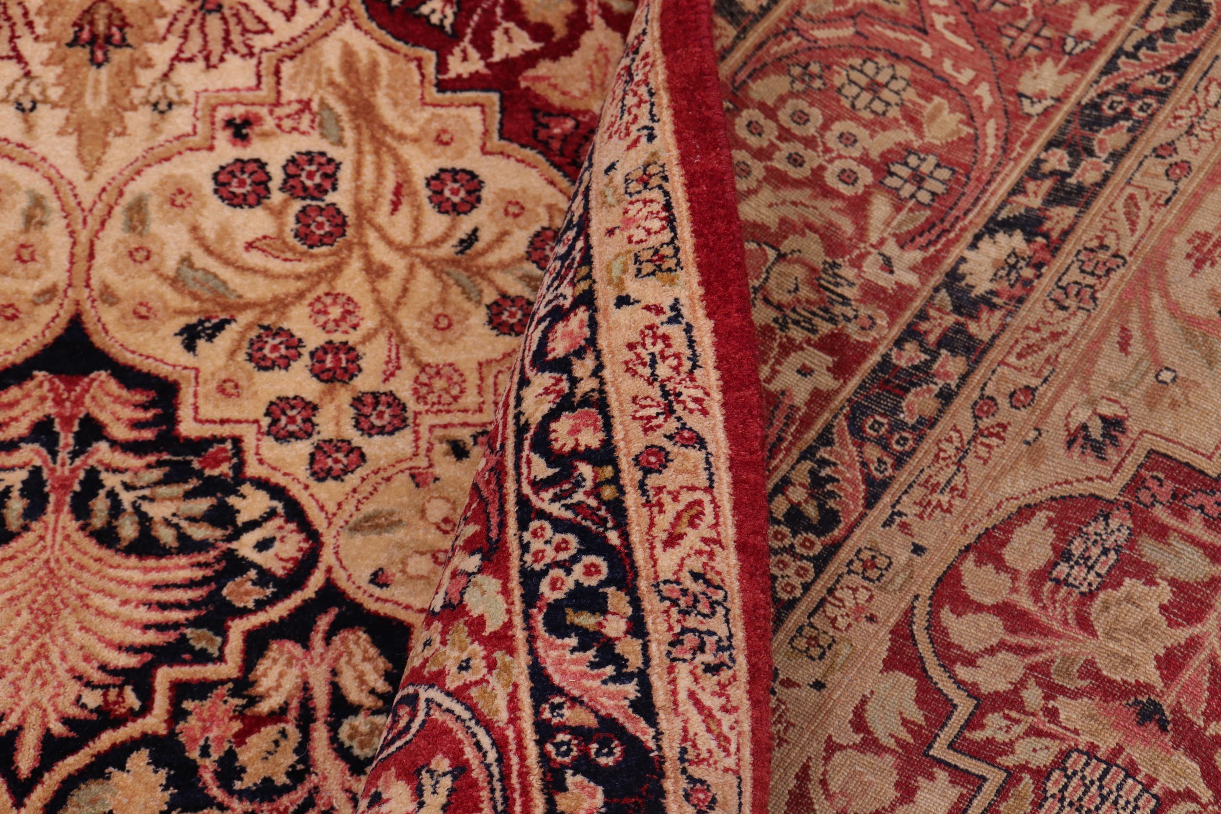 handmade Traditional Compartment Red Red Hand Knotted RECTANGLE 100% WOOL area rug 6 x 9