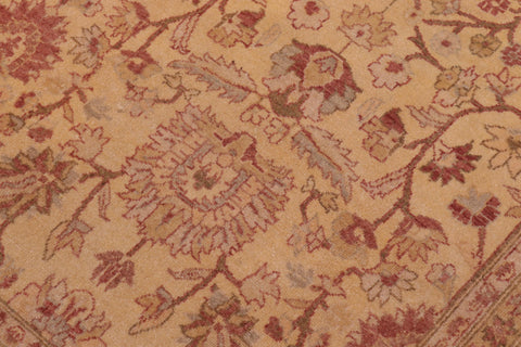 handmade Transitional Kafkaz Gold Lt. Gray Hand Knotted RECTANGLE 100% WOOL area rug 6' x 9'