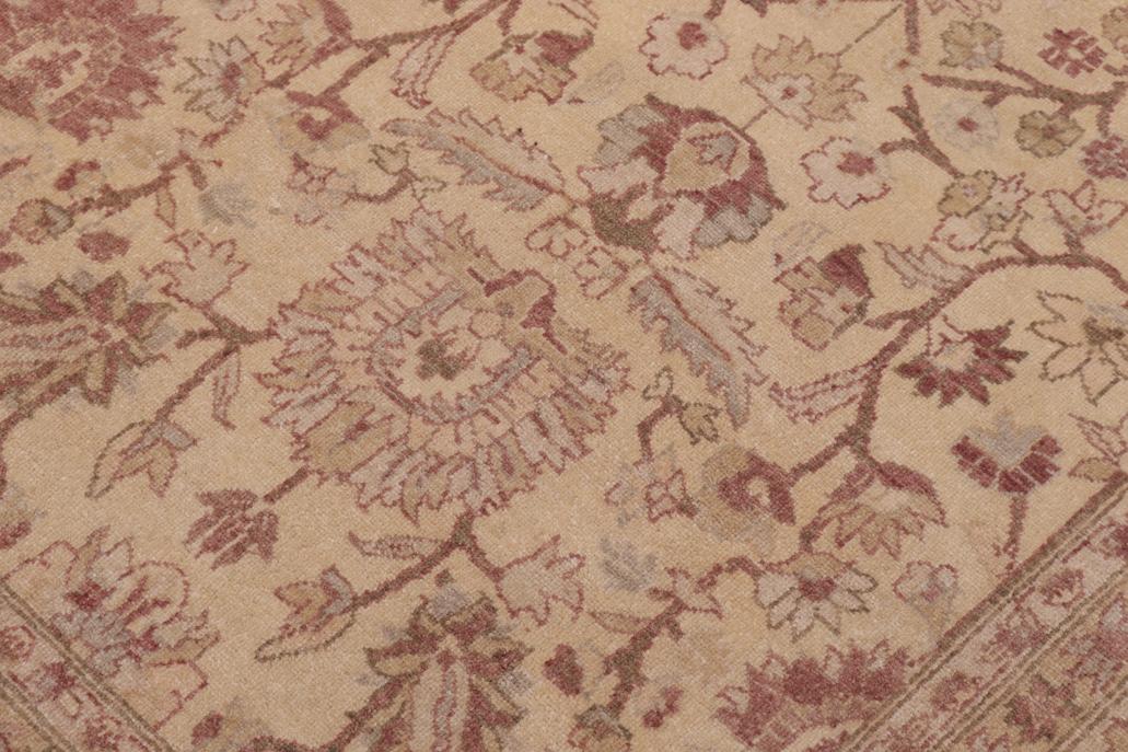 handmade Traditional Kafkaz Gold Lt. Gray Hand Knotted RECTANGLE 100% WOOL area rug 6'X9'