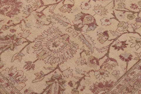 handmade Traditional Kafkaz Gold Lt. Gray Hand Knotted RECTANGLE 100% WOOL area rug 6'X9'