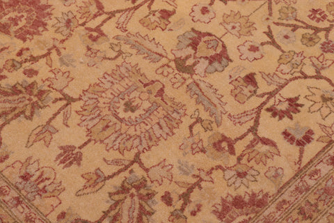 handmade Transitional Kafkaz Gold Lt. Gray Hand Knotted RECTANGLE 100% WOOL area rug 6' x 9'