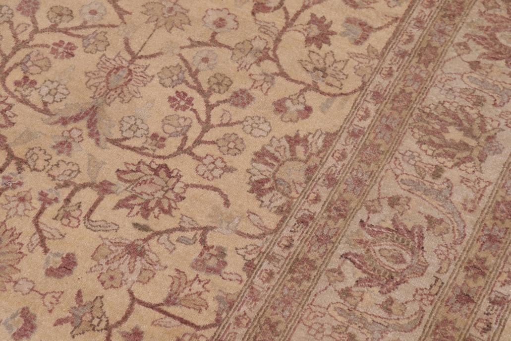 handmade Traditional Kafkaz Gold Lt. Gray Hand Knotted RECTANGLE 100% WOOL area rug 6'X9'