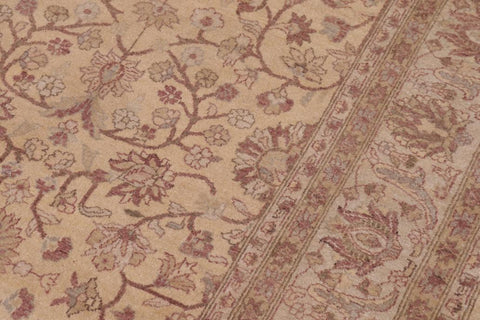 handmade Traditional Kafkaz Gold Lt. Gray Hand Knotted RECTANGLE 100% WOOL area rug 6'X9'