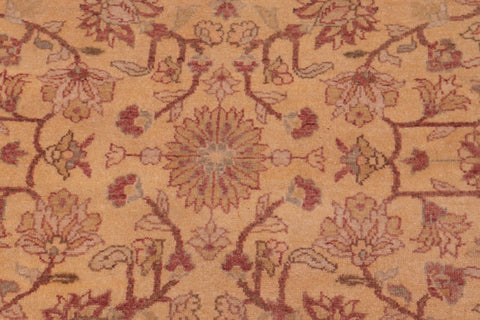 handmade Transitional Kafkaz Gold Lt. Gray Hand Knotted RECTANGLE 100% WOOL area rug 6' x 9'