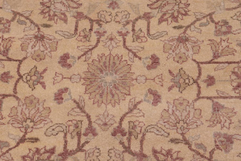 handmade Traditional Kafkaz Gold Lt. Gray Hand Knotted RECTANGLE 100% WOOL area rug 6'X9'