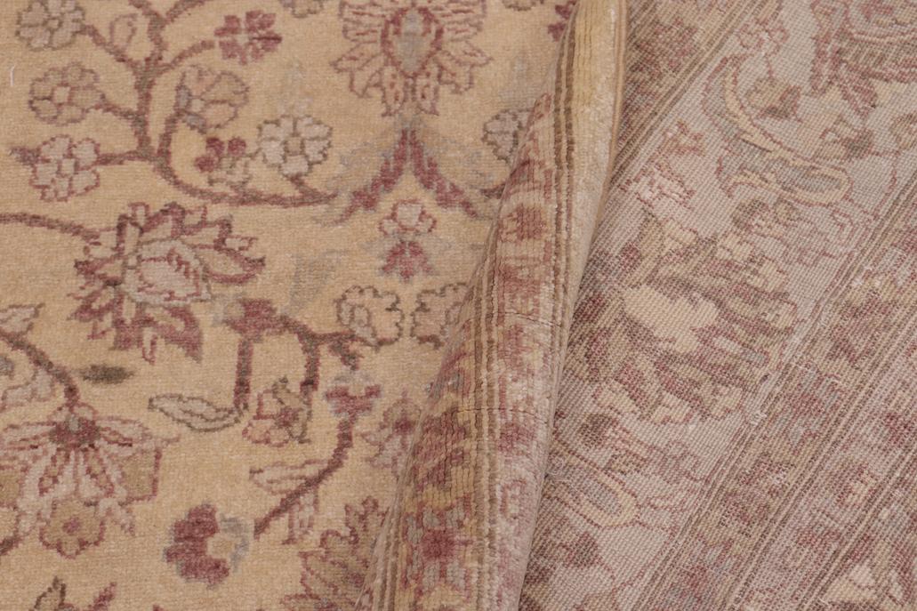 handmade Traditional Kafkaz Gold Lt. Gray Hand Knotted RECTANGLE 100% WOOL area rug 6'X9'