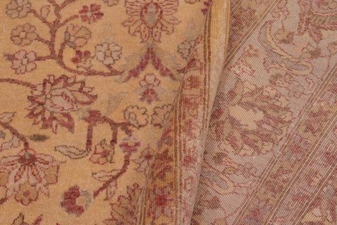 handmade Transitional Kafkaz Gold Lt. Gray Hand Knotted RECTANGLE 100% WOOL area rug 6' x 9'