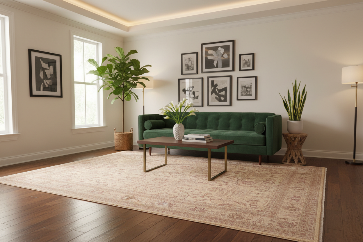 handmade Traditional Kafkaz Gold Lt. Gray Hand Knotted RECTANGLE 100% WOOL area rug 6'X9'