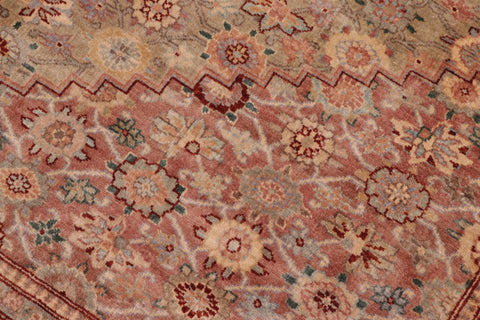 handmade Traditional Kafkaz Lt. Green Tan Hand Knotted RECTANGLE 100% WOOL area rug 6' x 9'