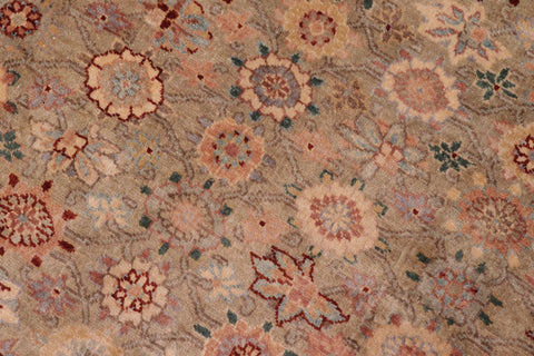 handmade Traditional Kafkaz Lt. Green Tan Hand Knotted RECTANGLE 100% WOOL area rug 6' x 9'