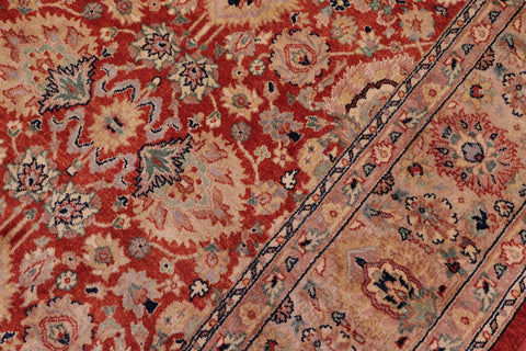 handmade Traditional Lahore Rust Tan Hand Knotted RECTANGLE 100% WOOL area rug 6' x 9'