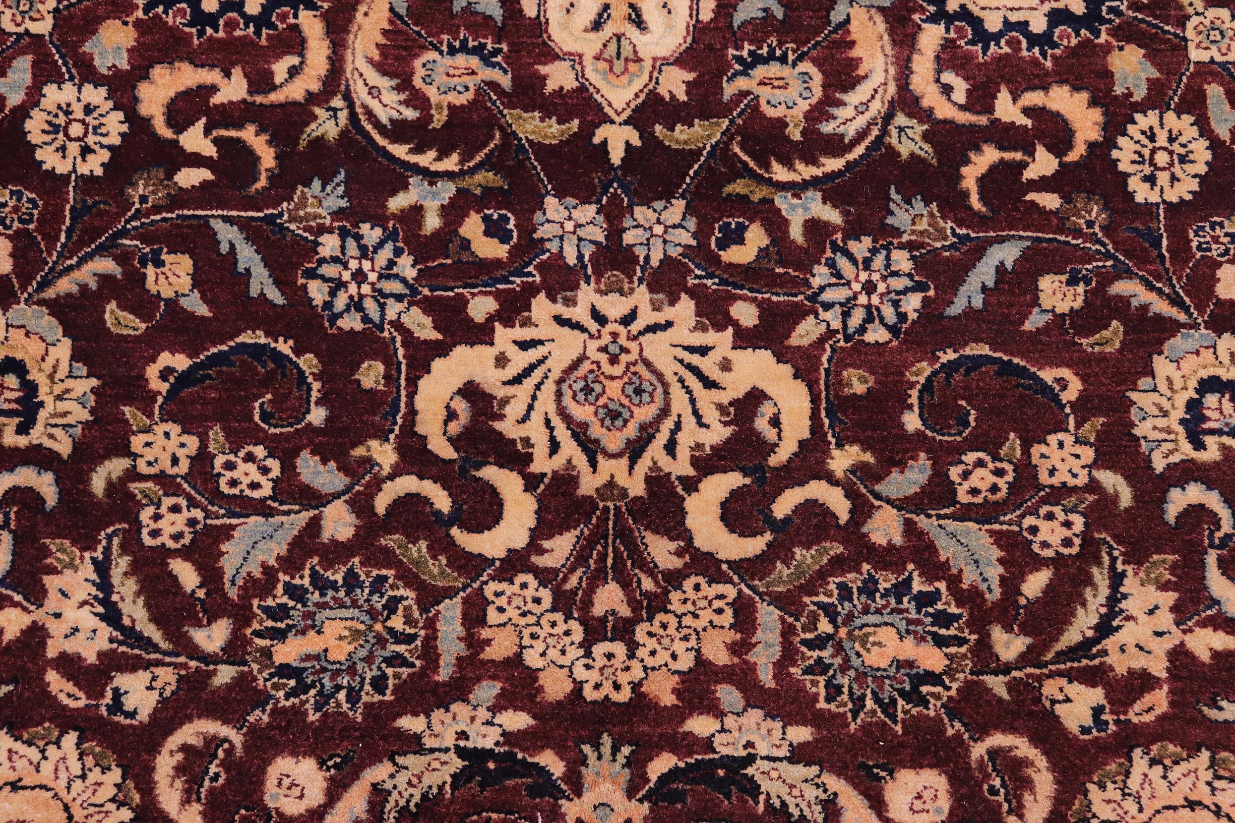 handmade Transitional Abasi Afsha Aubergine Dark Brown Hand Knotted RECTANGLE 100% WOOL area rug 6x9