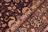 Antique Abassi Afsha Carrie Aubergine/ Brown Wool Rug - 6'0'' x 9'0''