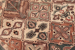 handmade Traditional  Green Multi Hand Knotted RECTANGLE 100% WOOL area rug 6'X9'