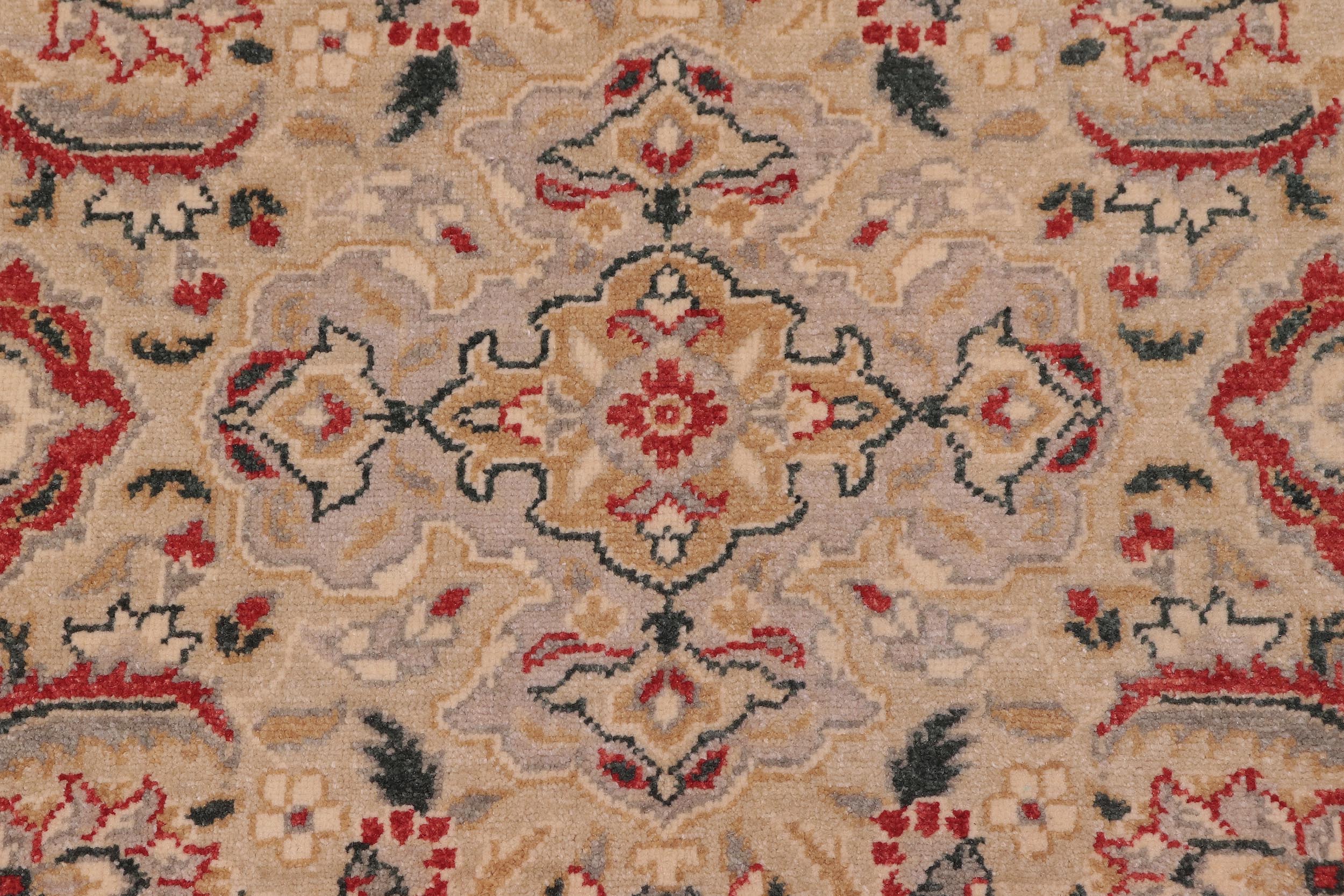 handmade Traditional Tabriz Lt. Gray Lt. Gray Hand Knotted RECTANGLE 100% WOOL area rug 6' x 9'