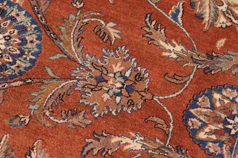 handmade Traditional Kafkaz Rust Lt. Brown Hand Knotted RECTANGLE 100% WOOL area rug 6' x 9'