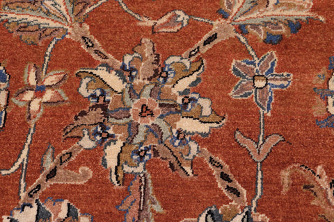 handmade Traditional Kafkaz Rust Lt. Brown Hand Knotted RECTANGLE 100% WOOL area rug 6' x 9'