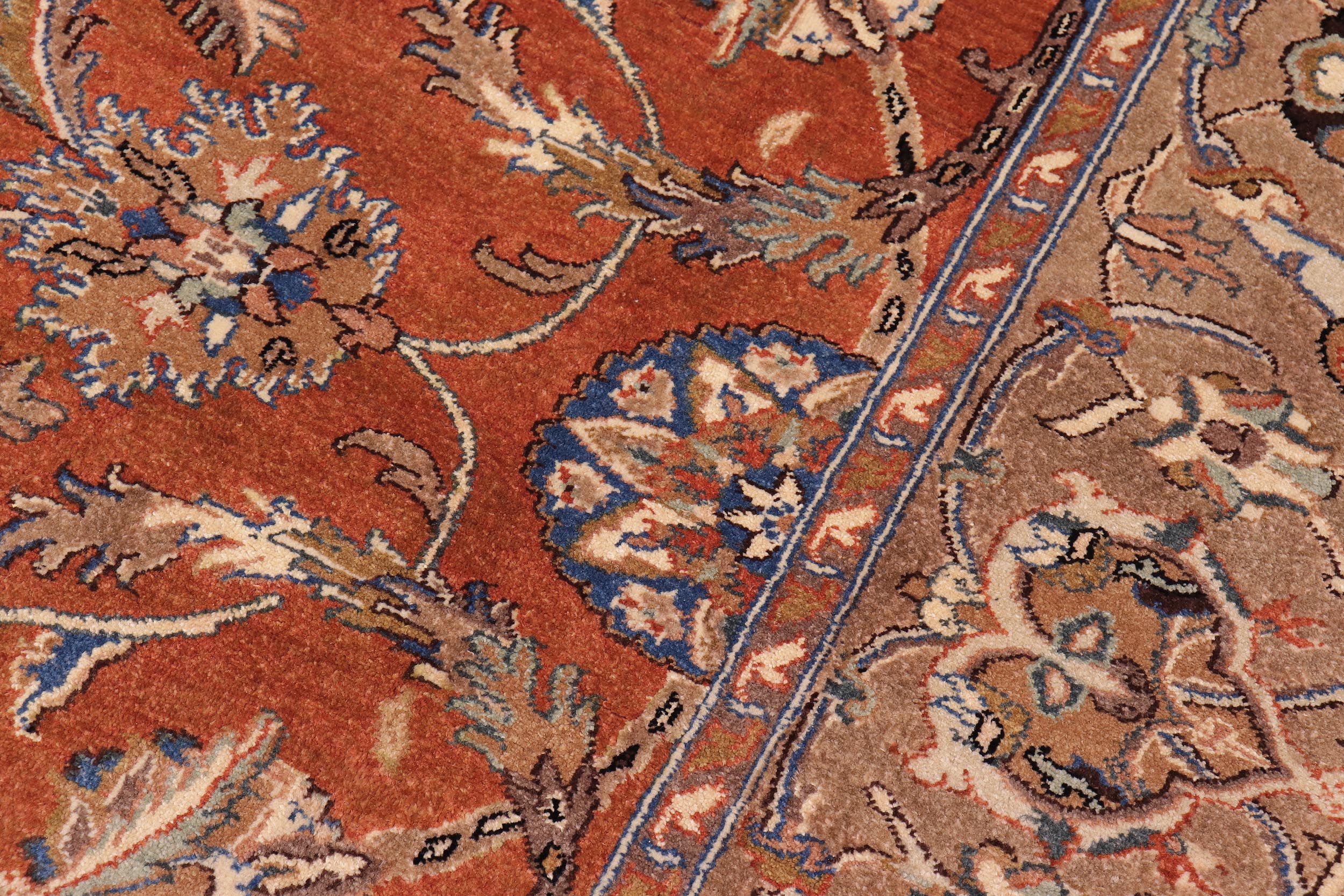 handmade Traditional Kafkaz Rust Lt. Brown Hand Knotted RECTANGLE 100% WOOL area rug 6' x 9'