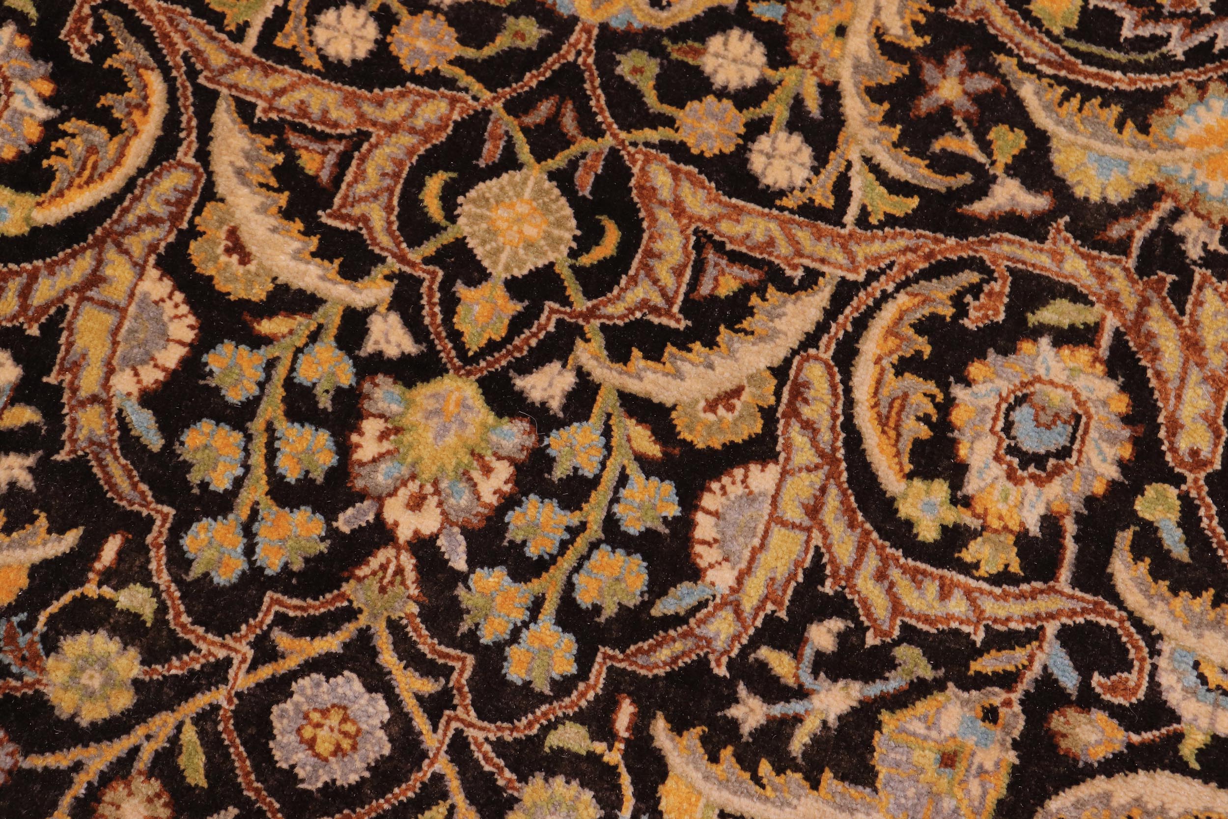 handmade Traditional  Brown Tan Hand Knotted RECTANGLE 100% WOOL area rug 6' x 9'