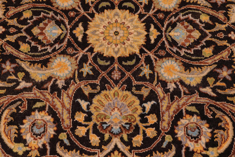 handmade Traditional  Brown Tan Hand Knotted RECTANGLE 100% WOOL area rug 6' x 9'