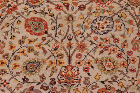 handmade Traditional  Tan Charcoal Hand Knotted RECTANGLE 100% WOOL area rug 6' x 9'