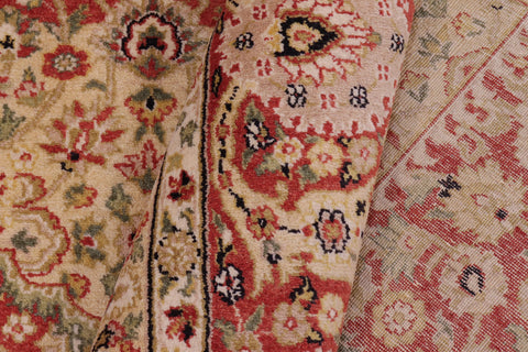 handmade Traditional Nauras Rust Rust Hand Knotted RECTANGLE 100% WOOL area rug 6' x 9'