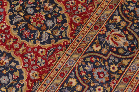 handmade Transitional Design Red Teal Blue Hand Knotted RECTANGLE 100% WOOL area rug 6' x 9'