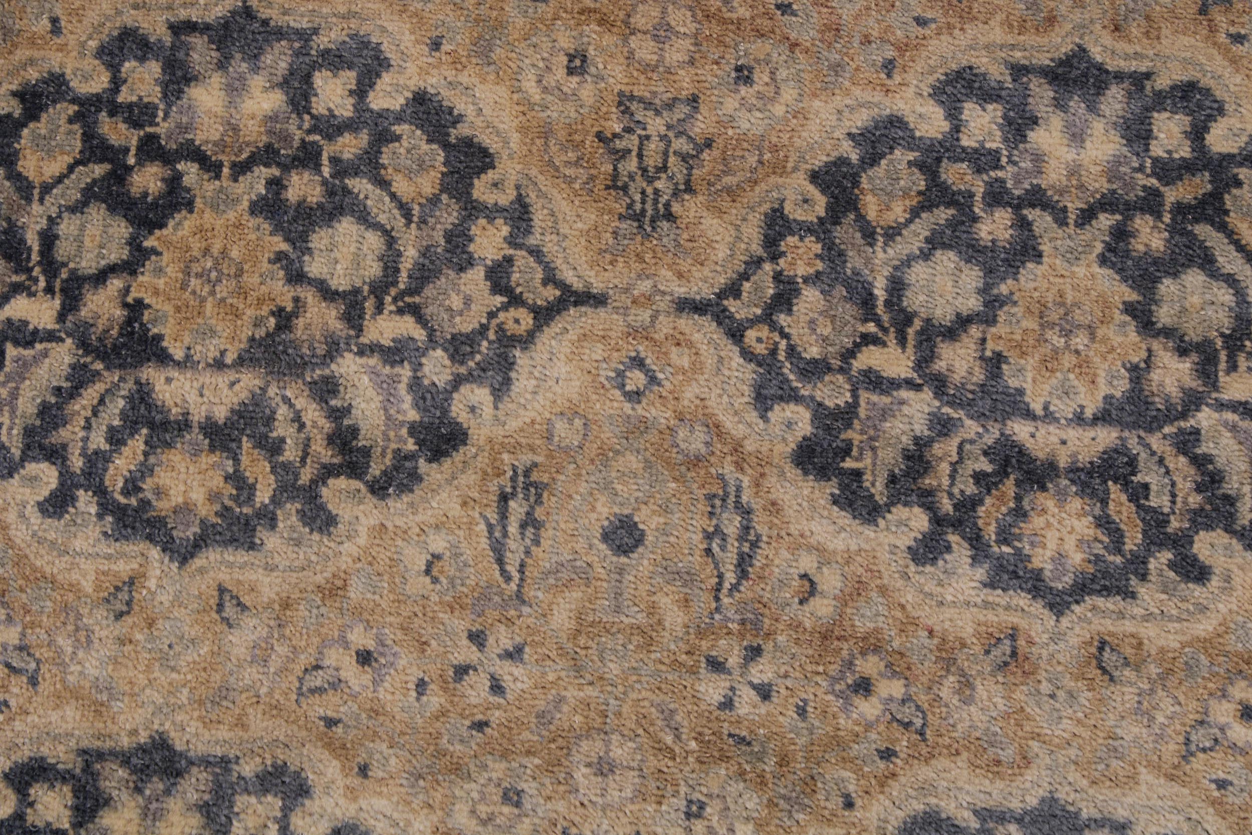 handmade Transitional Design Rust Teal Hand Knotted RECTANGLE 100% WOOL area rug 6' x 9'