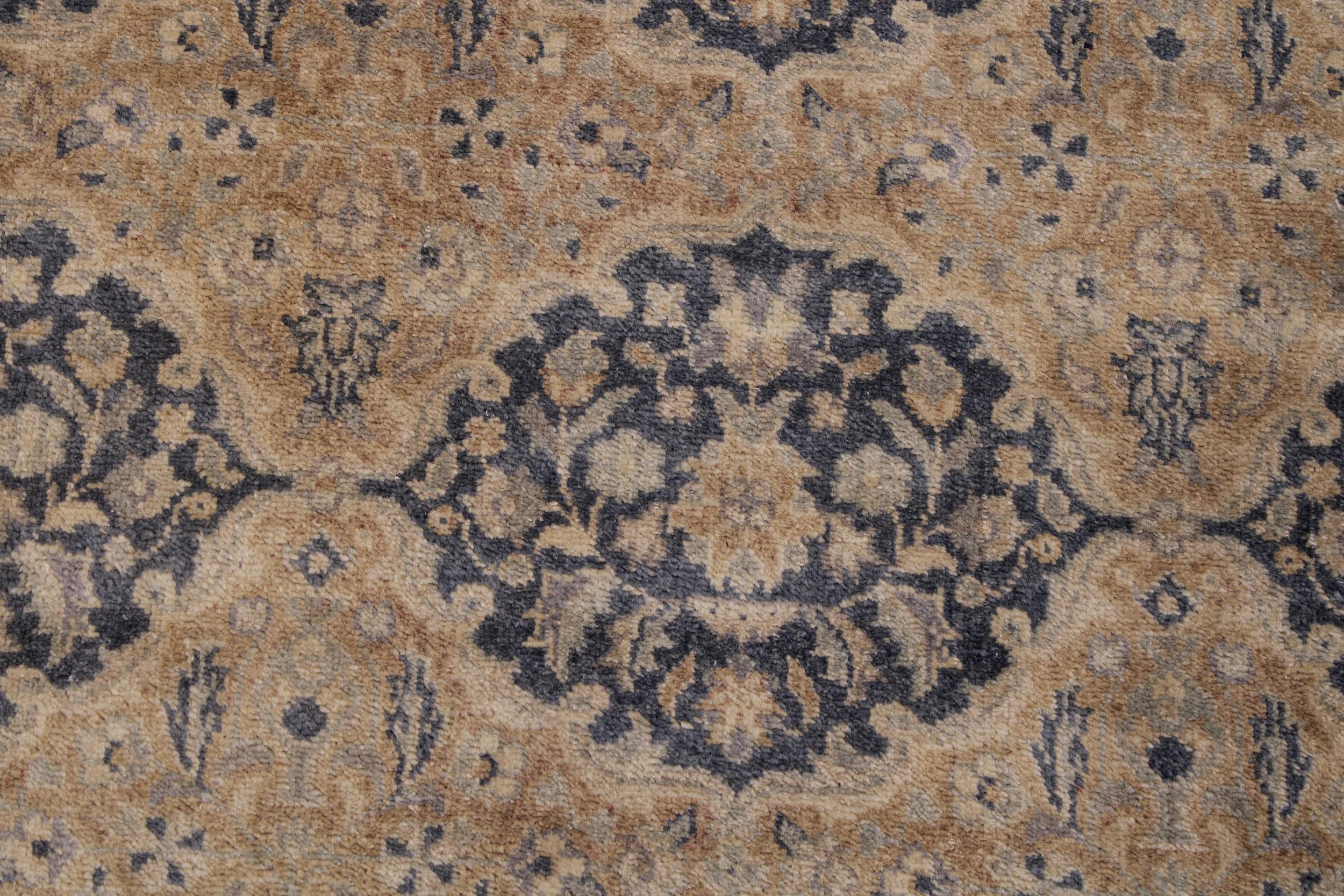 handmade Transitional Design Rust Teal Hand Knotted RECTANGLE 100% WOOL area rug 6' x 9'