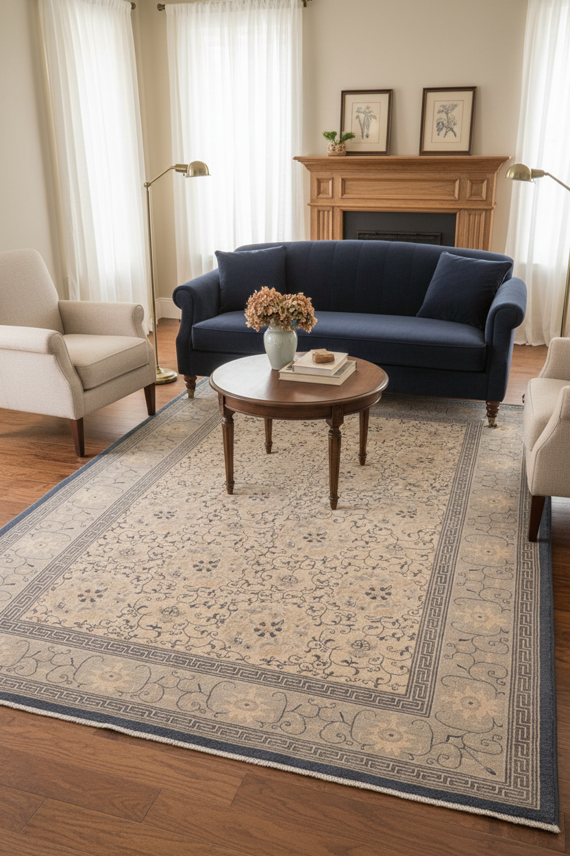 handmade Traditional Kafkaz Tan Green Hand Knotted RECTANGLE 100% WOOL area rug 6'X9'