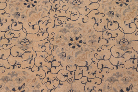 handmade Transitional Kafkaz Tan Green Hand Knotted RECTANGLE 100% WOOL area rug 6' x 9'