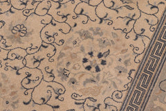 handmade Traditional Kafkaz Tan Green Hand Knotted RECTANGLE 100% WOOL area rug 6'X9'