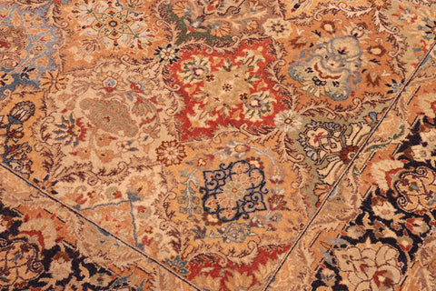 handmade Transitional Design Lt. Gold Multi Hand Knotted RECTANGLE 100% WOOL area rug 6' x 9'