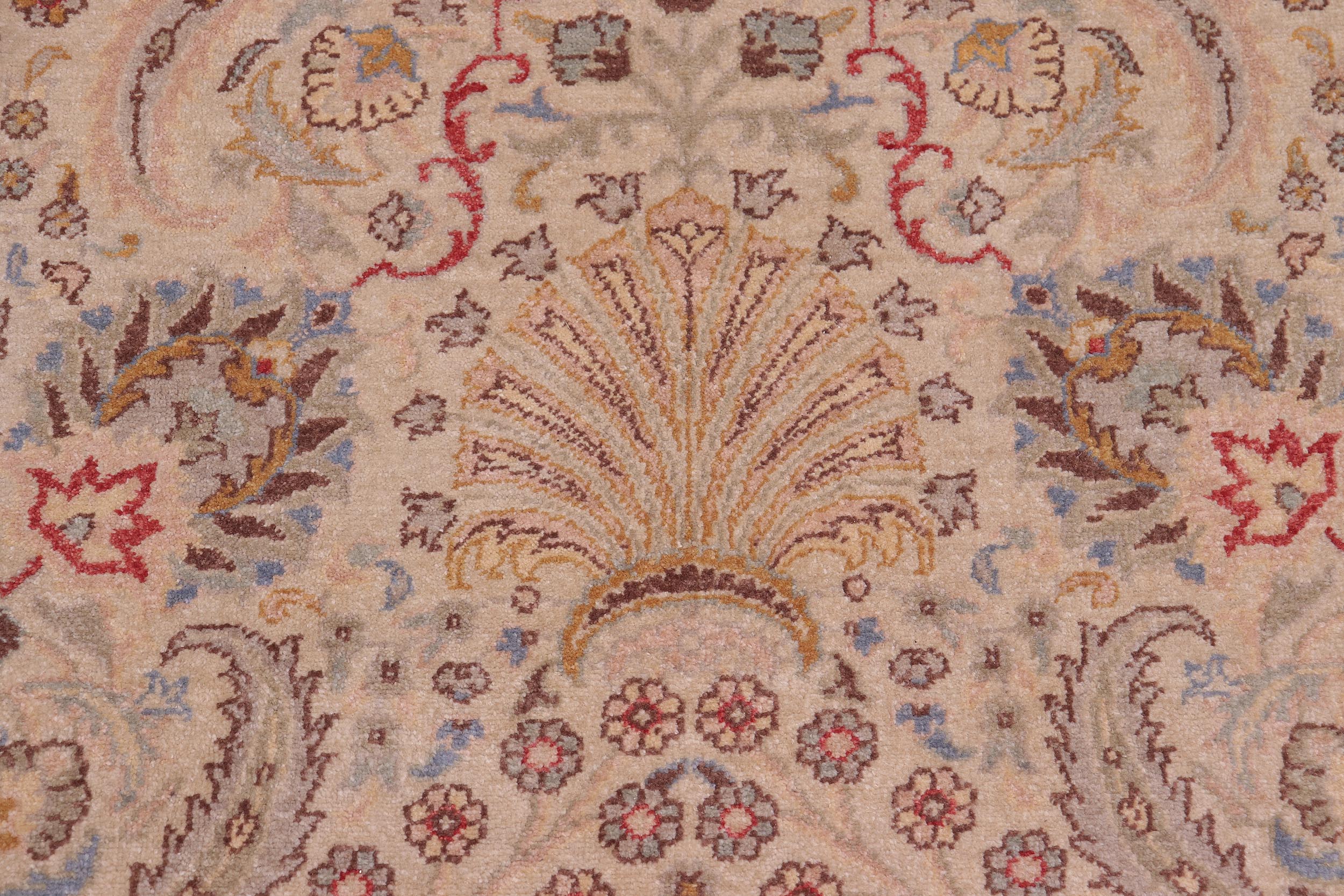 handmade Transitional Design Lt. Gray Lt. Gray Hand Knotted RECTANGLE 100% WOOL area rug 6' x 9'