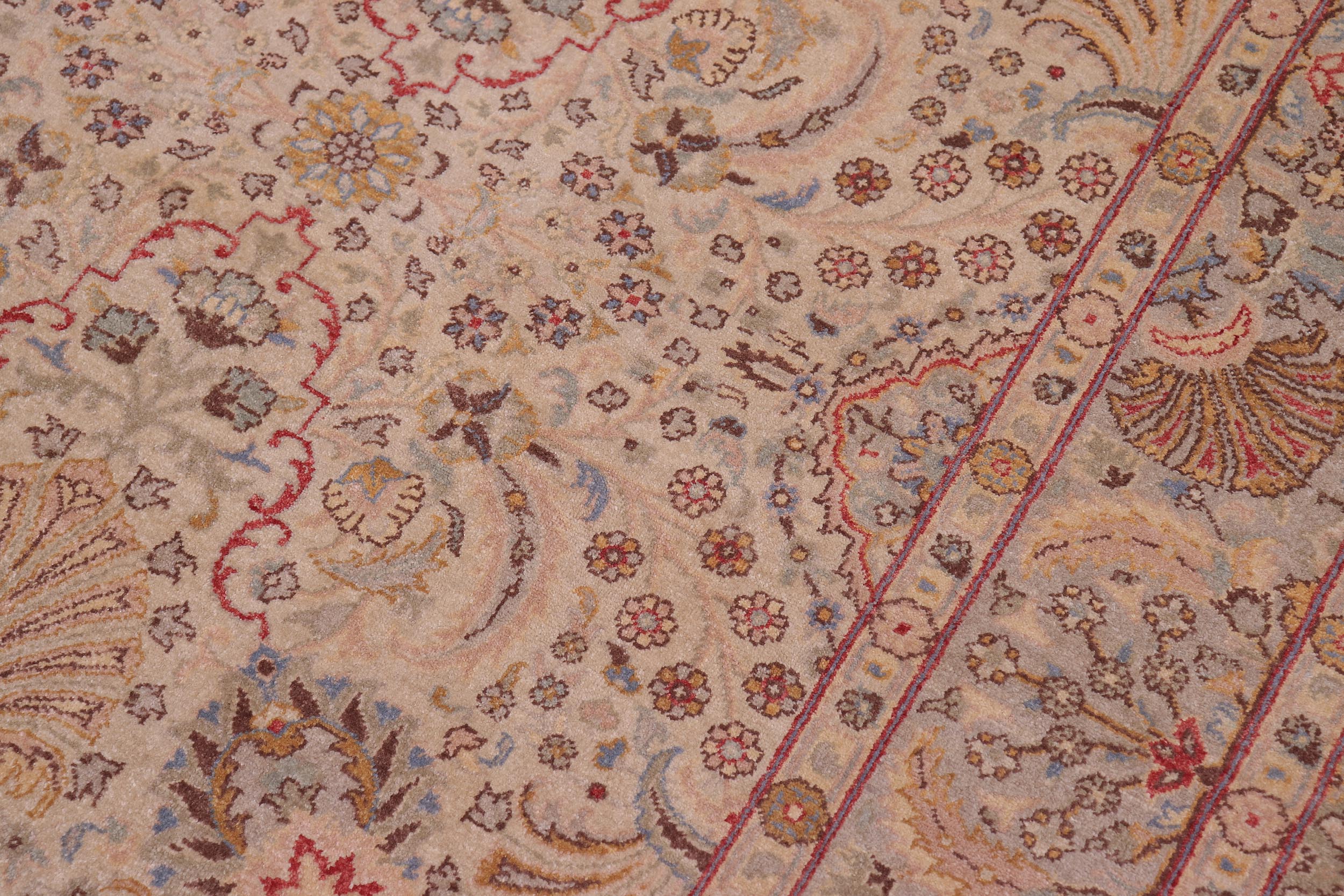 handmade Transitional Design Lt. Gray Lt. Gray Hand Knotted RECTANGLE 100% WOOL area rug 6' x 9'