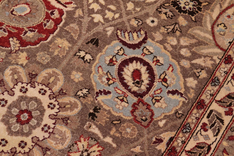 handmade Traditional  Lt. Brown Lt. Brown Hand Knotted RECTANGLE 100% WOOL area rug 6' x 9'