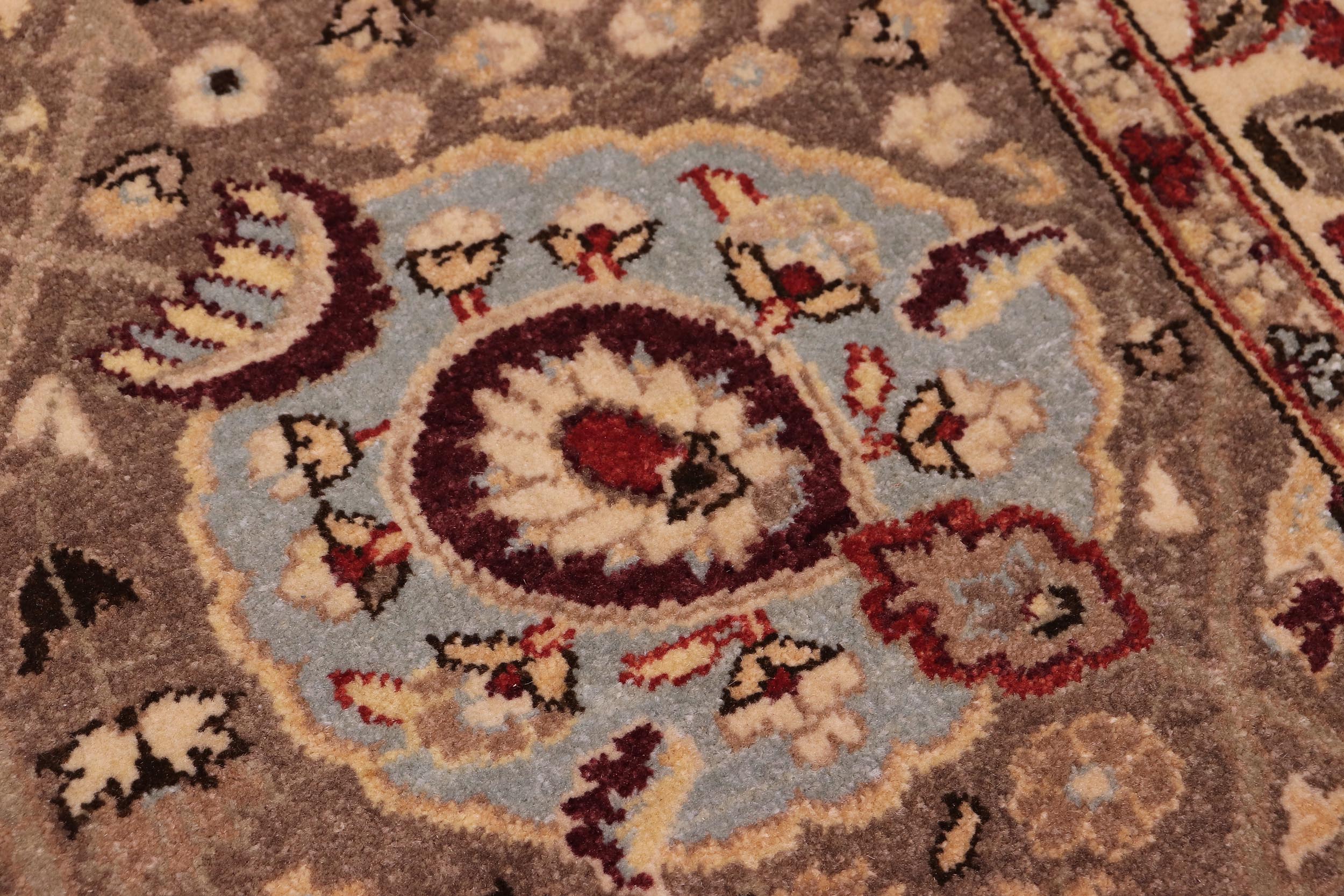 handmade Traditional  Lt. Brown Lt. Brown Hand Knotted RECTANGLE 100% WOOL area rug 6' x 9'