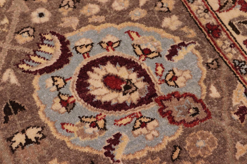 handmade Traditional  Lt. Brown Lt. Brown Hand Knotted RECTANGLE 100% WOOL area rug 6' x 9'