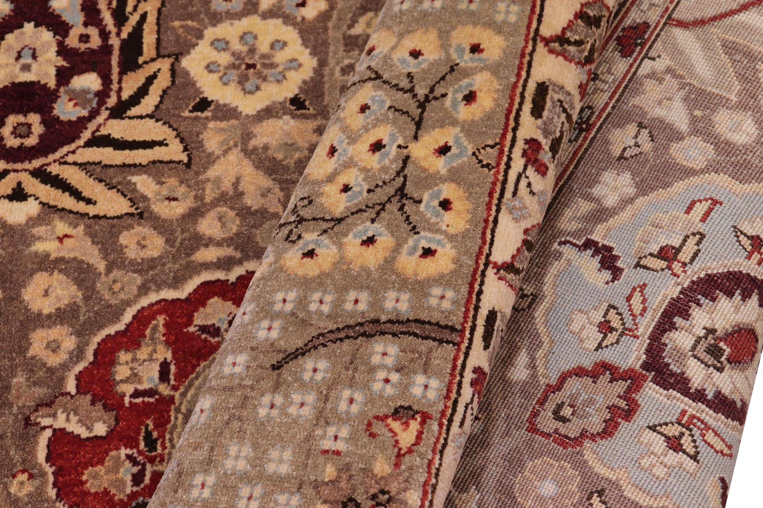 handmade Traditional  Lt. Brown Lt. Brown Hand Knotted RECTANGLE 100% WOOL area rug 6' x 9'