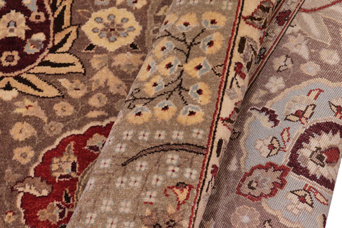 handmade Traditional  Lt. Brown Lt. Brown Hand Knotted RECTANGLE 100% WOOL area rug 6' x 9'