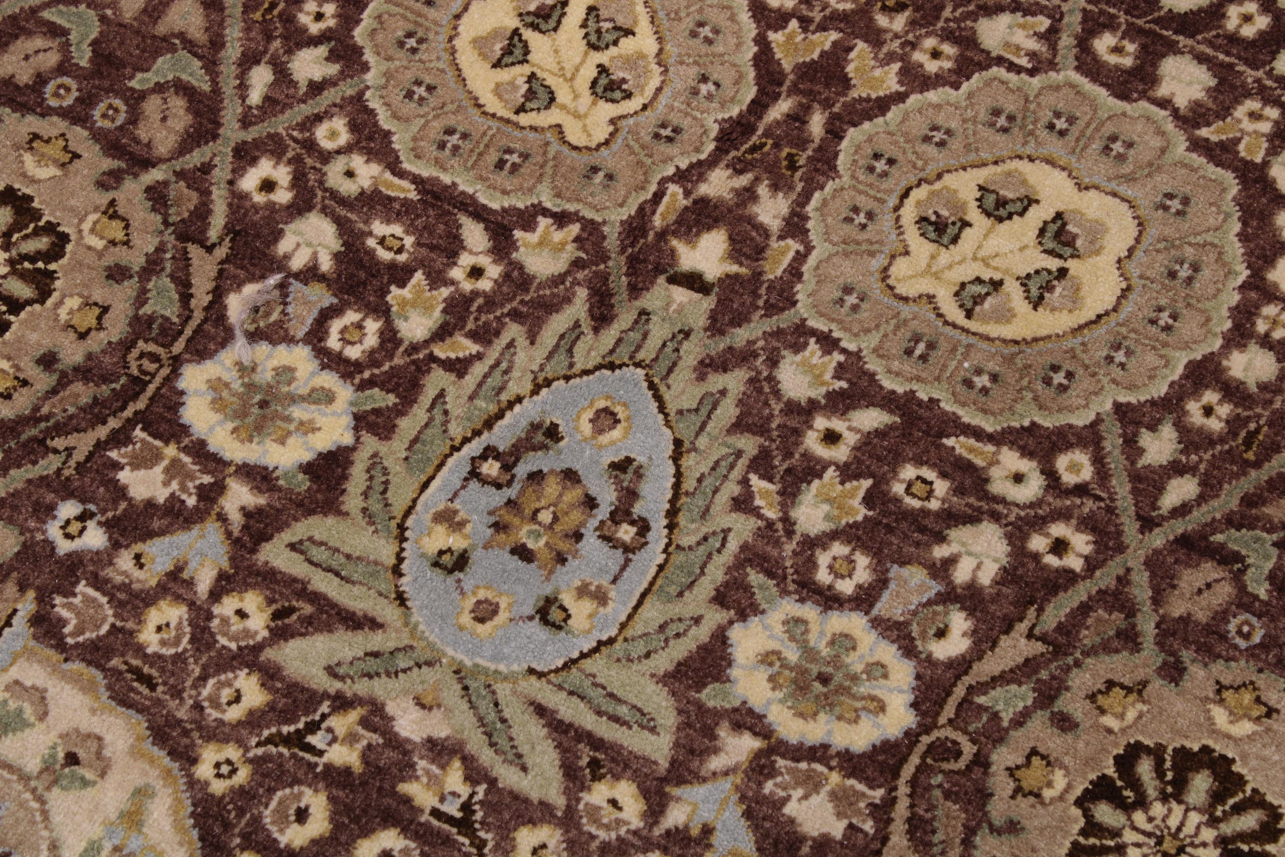 handmade Traditional Kafkaz Brown Lt. Tan Hand Knotted RECTANGLE 100% WOOL area rug 6' x 9'