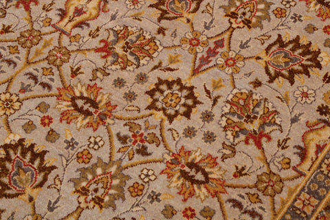 handmade Transitional Design Lt. Gray Gold Hand Knotted RECTANGLE 100% WOOL area rug 6' x 9'