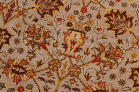 handmade Transitional Design Lt. Gray Gold Hand Knotted RECTANGLE 100% WOOL area rug 6' x 9'