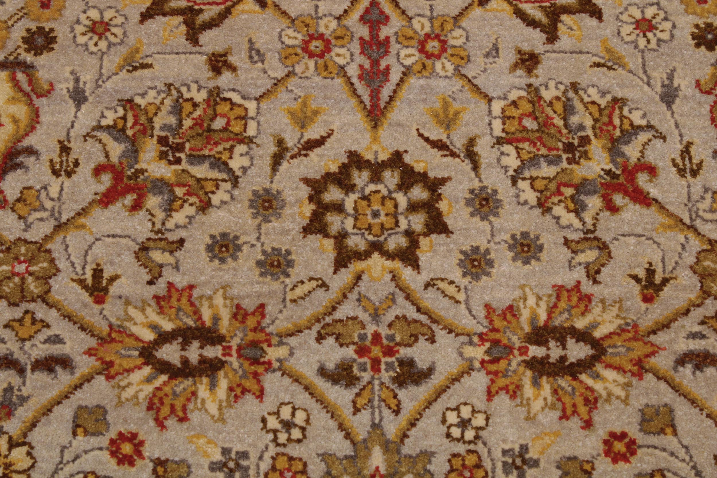 handmade Transitional Design Lt. Gray Gold Hand Knotted RECTANGLE 100% WOOL area rug 6' x 9'