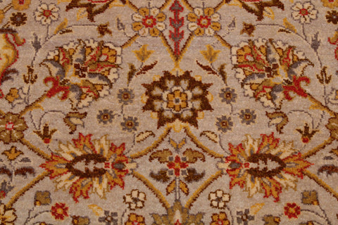 handmade Transitional Design Lt. Gray Gold Hand Knotted RECTANGLE 100% WOOL area rug 6' x 9'