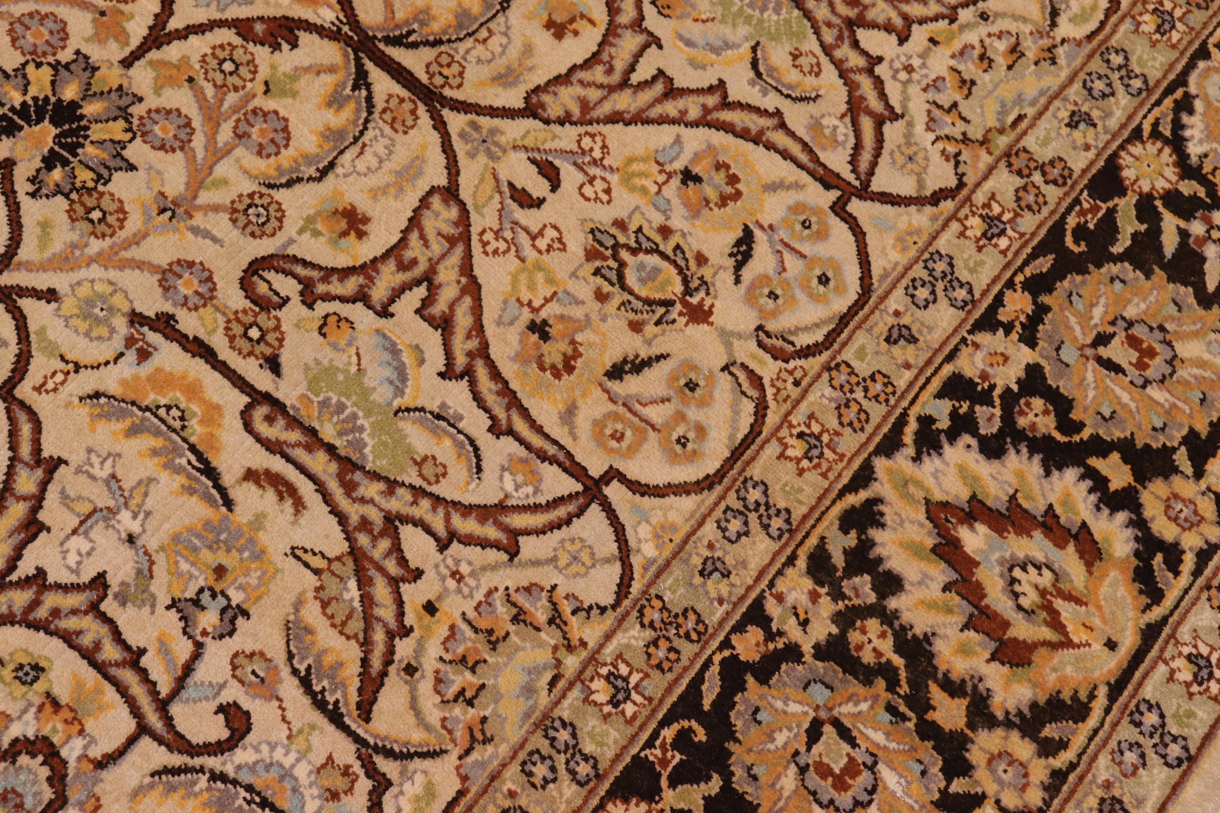 handmade Transitional Design Lt. Gray Brown Hand Knotted RECTANGLE 100% WOOL area rug 6' x 9'