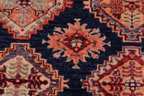 handmade Geometric Super Kazak Blue Beige Hand Knotted RECTANGLE 100% WOOL area rug 8 x 9