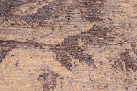 handmade Modern Kafkaz Beige Brown Hand Knotted RECTANGLE 100% WOOL area rug 8' x 10'