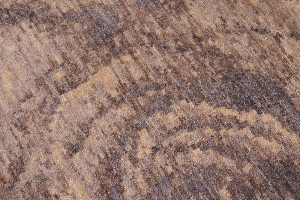 handmade Modern Kafkaz Beige Brown Hand Knotted RECTANGLE 100% WOOL area rug 8X10