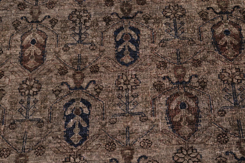 handmade Over Dyed Over Dyed Gray Gray Hand Knotted RECTANGLE 100% WOOL area rug 8' x 10'